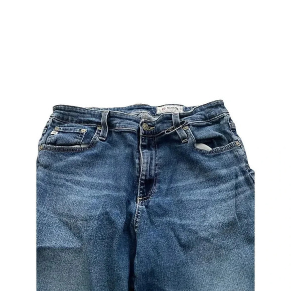 AG Adriano Goldschmied Farrah skinny ankle high rise Raw Hem Jeans Size 32R - Picture 3 of 9
